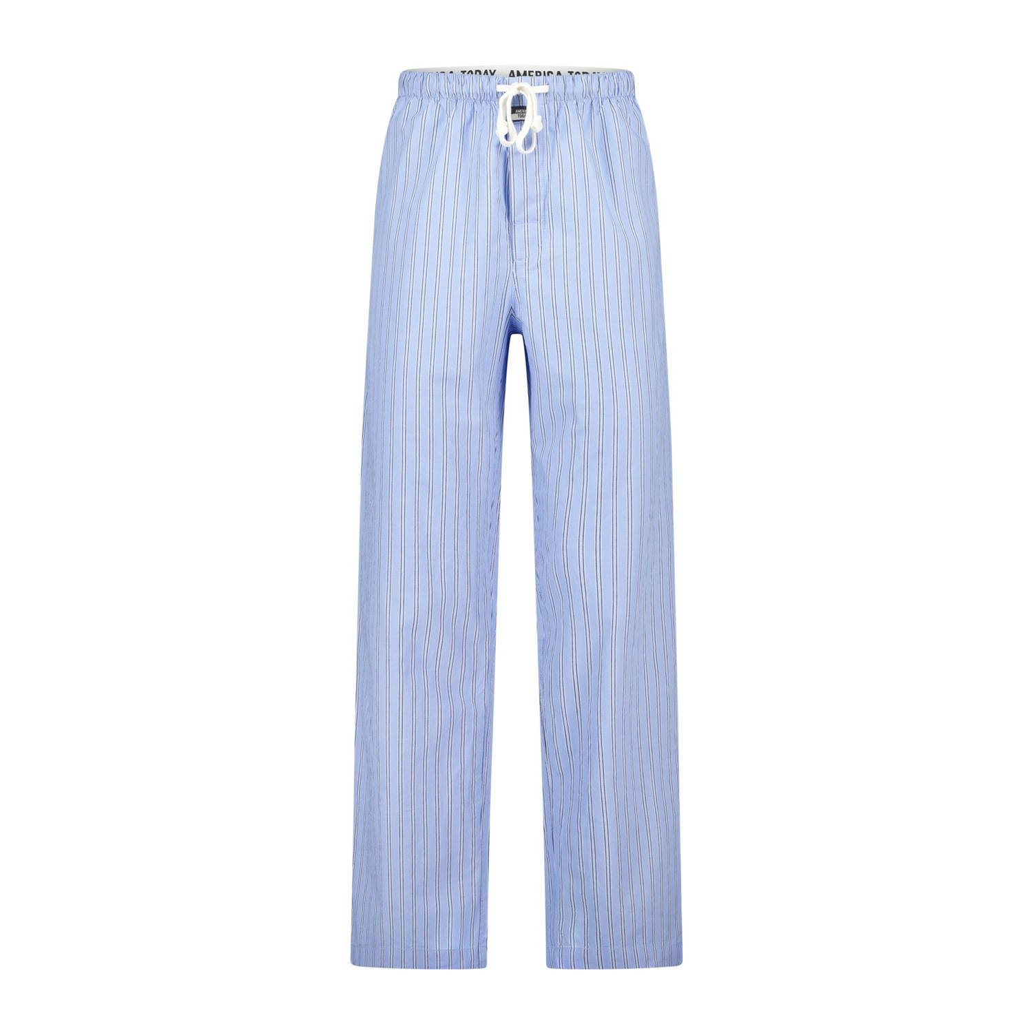 America Today pyjamabroek Lio blauw wit