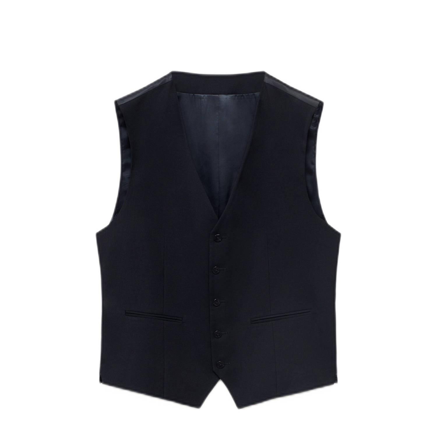 Mango Man gilet donkerblauw