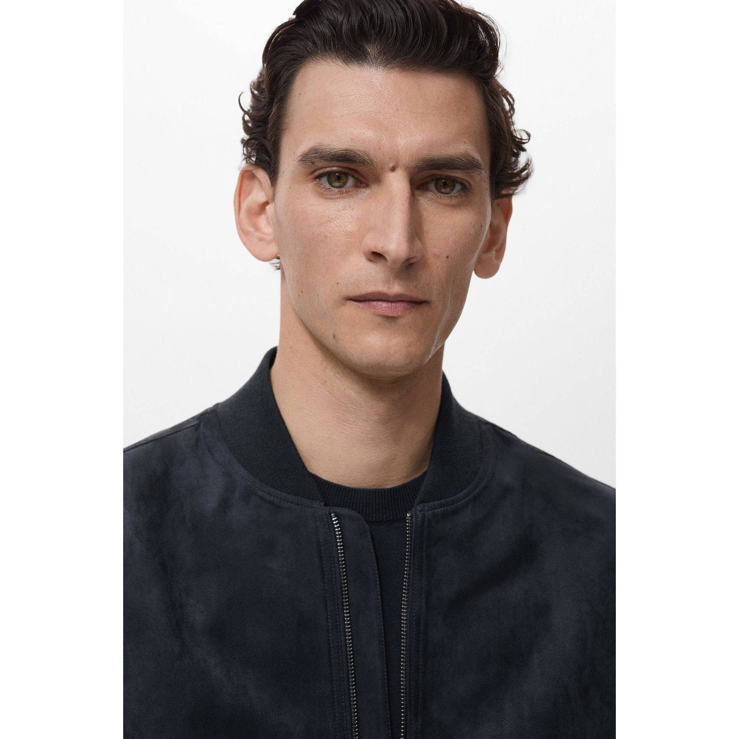 Mango Man bomberjack donkerblauw