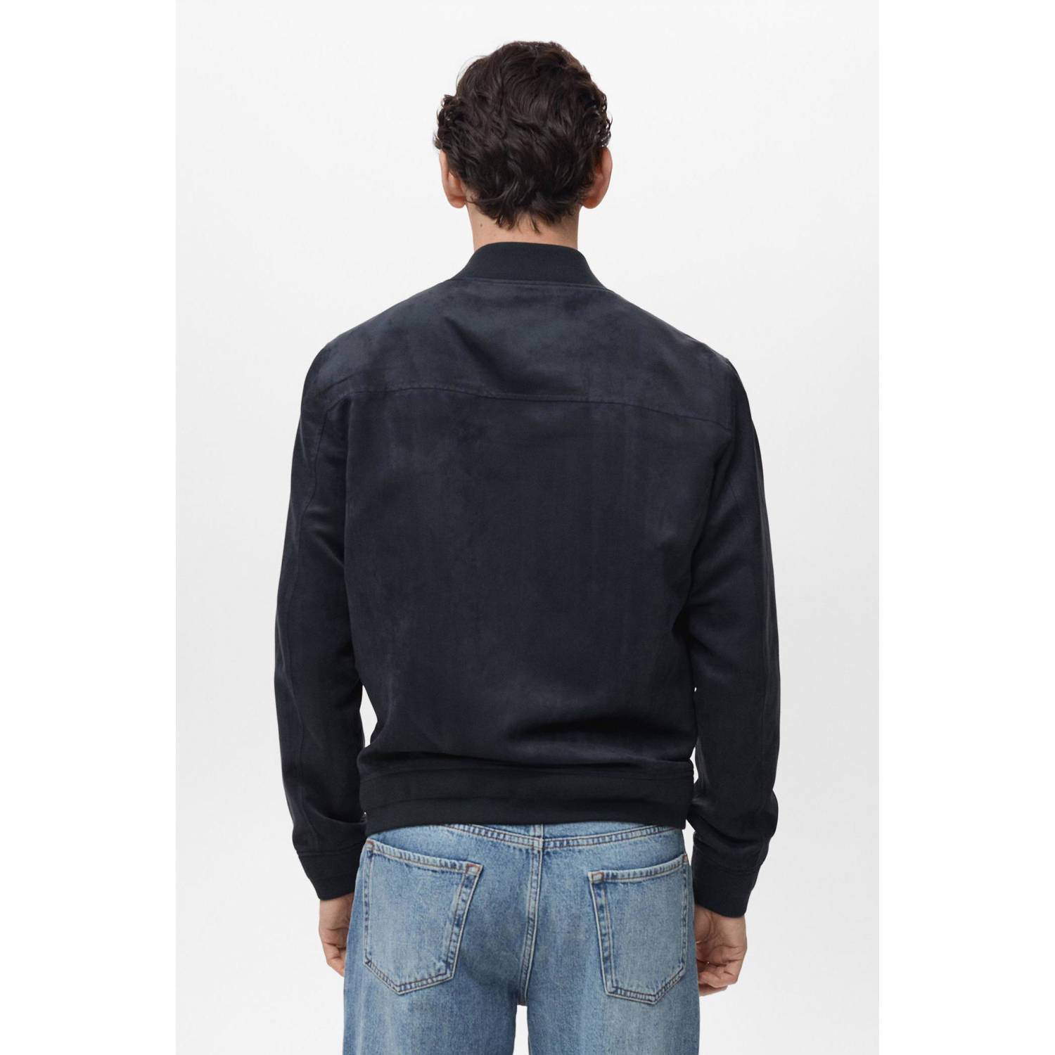 Mango Man bomberjack donkerblauw