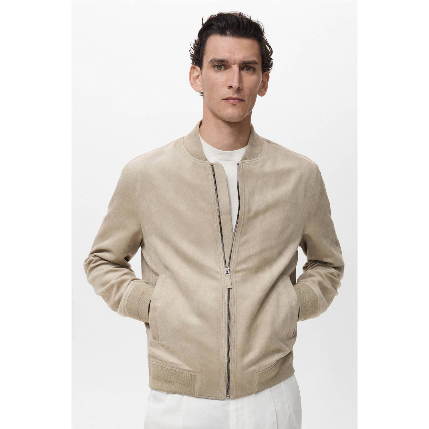 Mango Man bomberjack beige