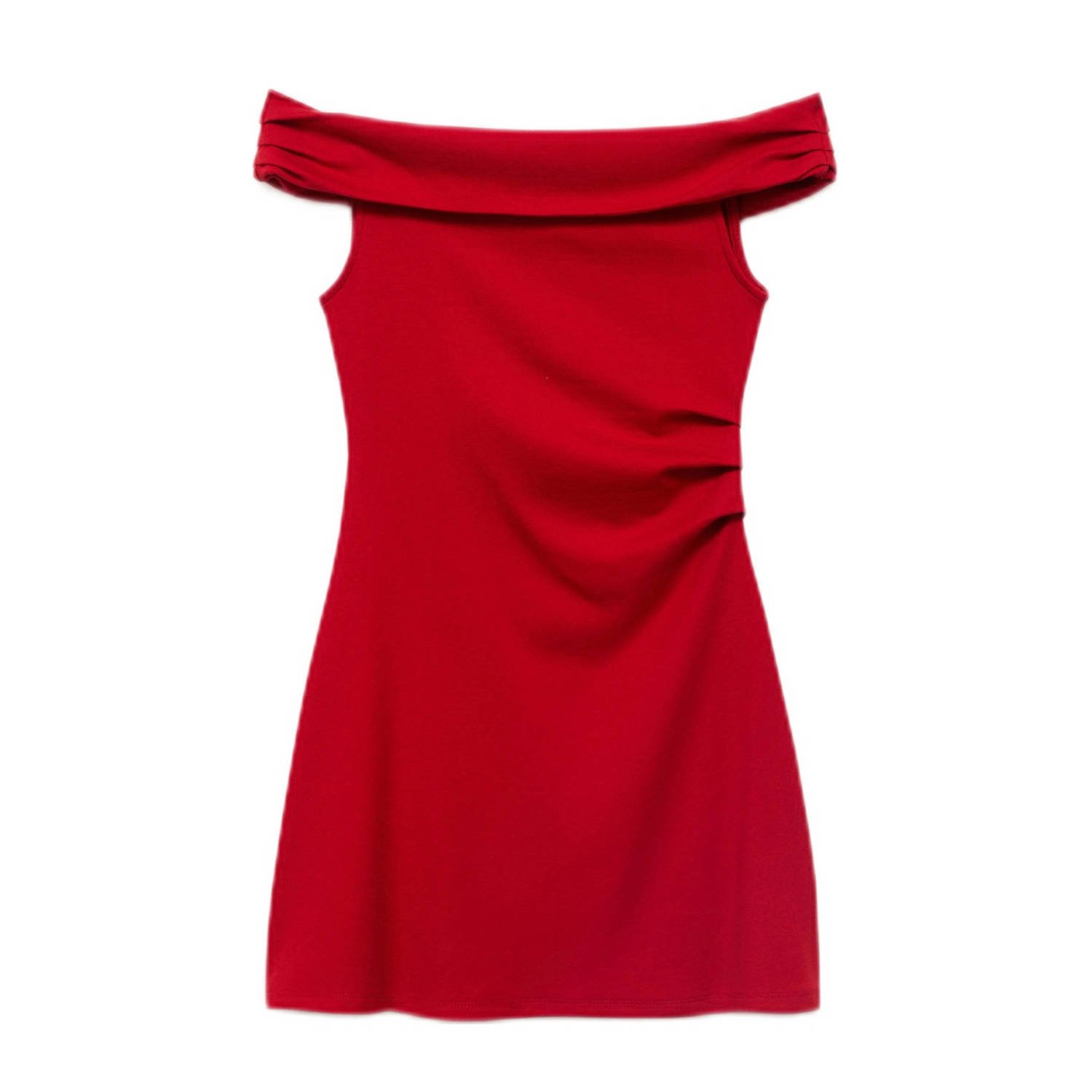 Mango off shoulder jurk rood