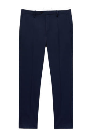 slim pantalon donkerblauw