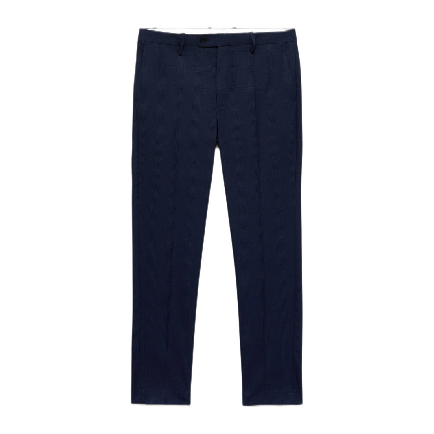 Mango Man slim pantalon donkerblauw