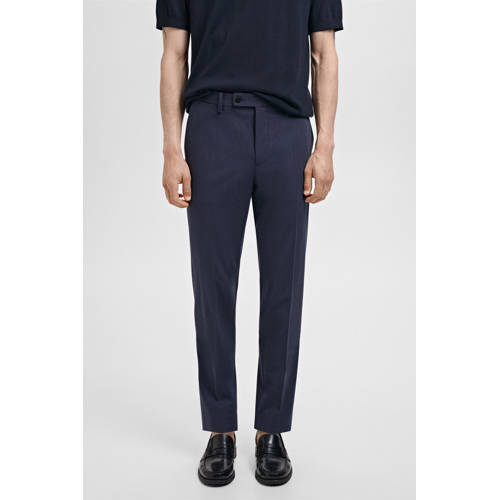 Mango Man slim pantalon donkerblauw afbeelding