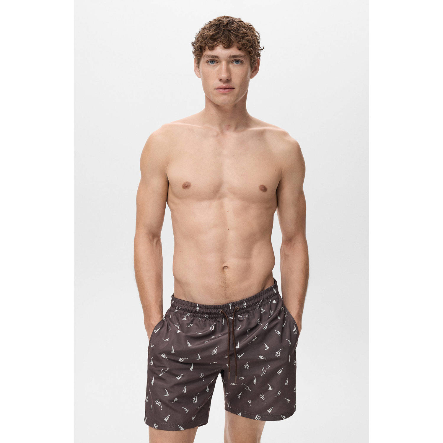 Mango Man zwemshort bruin