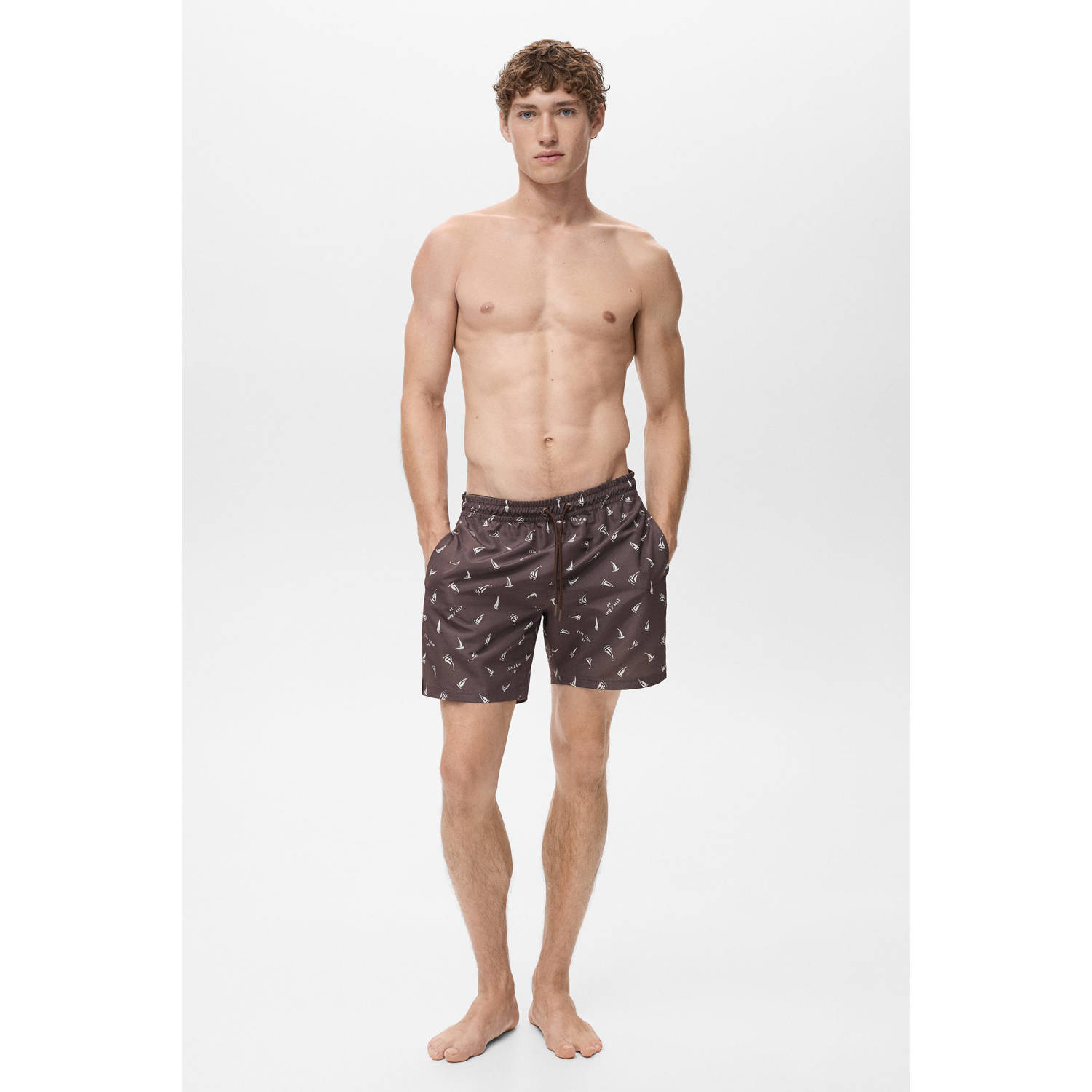 Mango Man zwemshort bruin