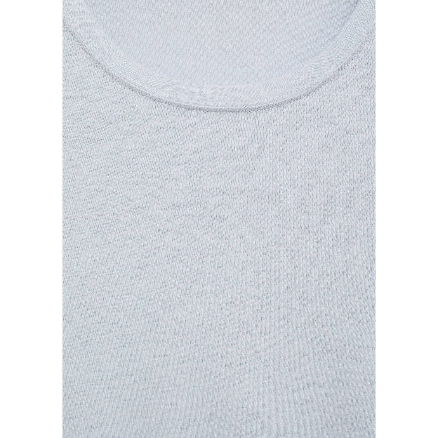 Mango Man linnen T-shirt lichtblauw
