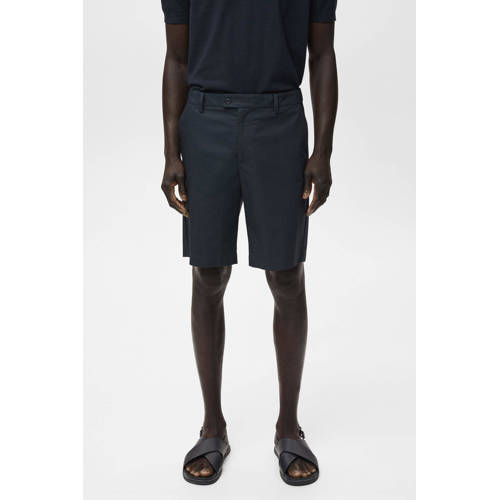 Mango Man slim chino short donkerblauw afbeelding