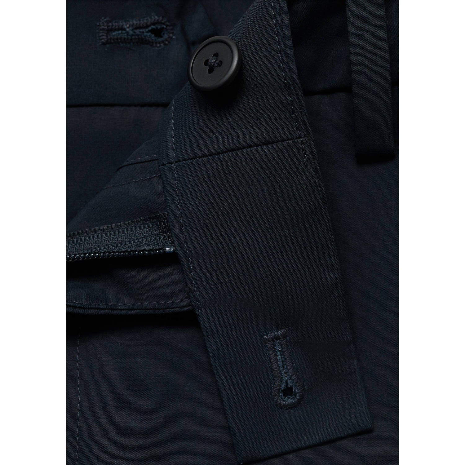 Mango Man slim chino short donkerblauw