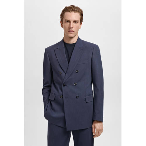 Mango Man colbert donkerblauw afbeelding