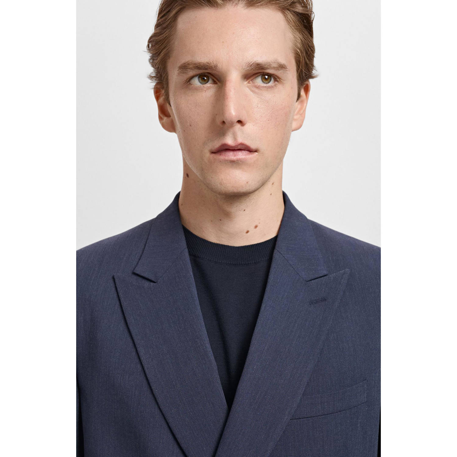 Mango Man colbert donkerblauw