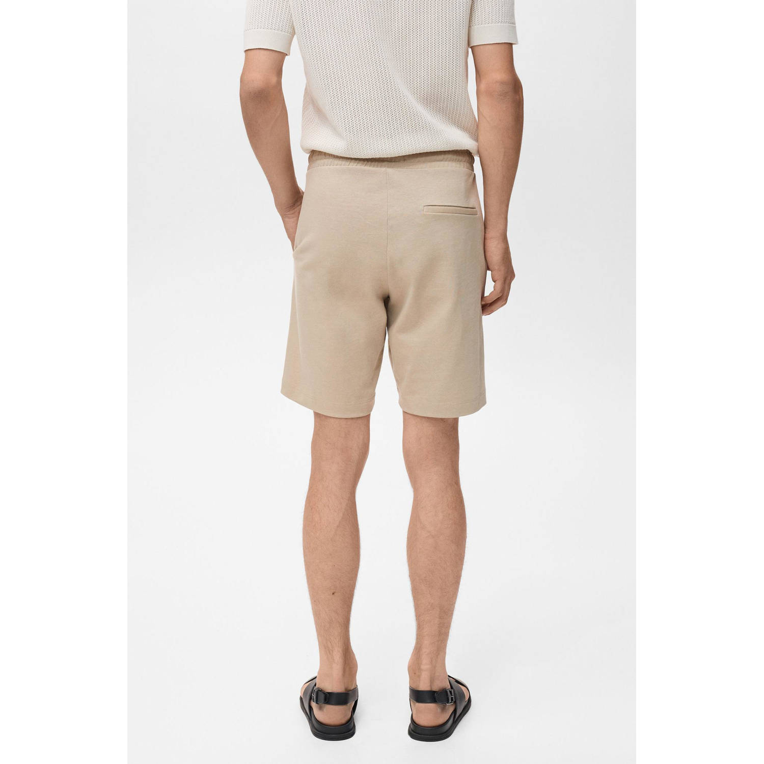 Mango Man regular sweatshort beige