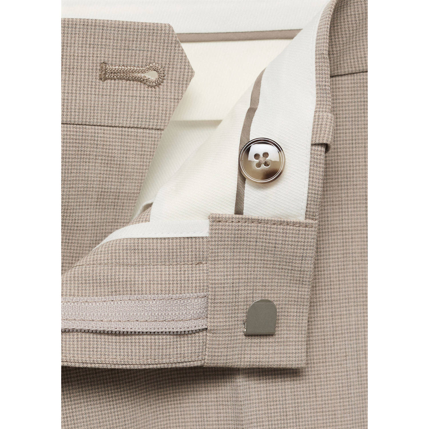 Mango Man slim pantalon beige