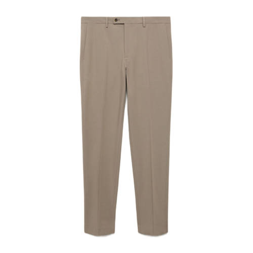 Mango Man slim pantalon taupe afbeelding