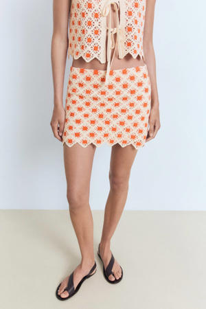 mini rok oranje