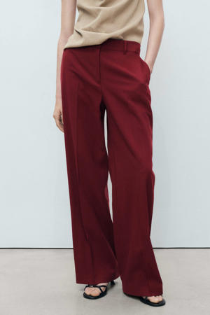 straight regular waist pantalon