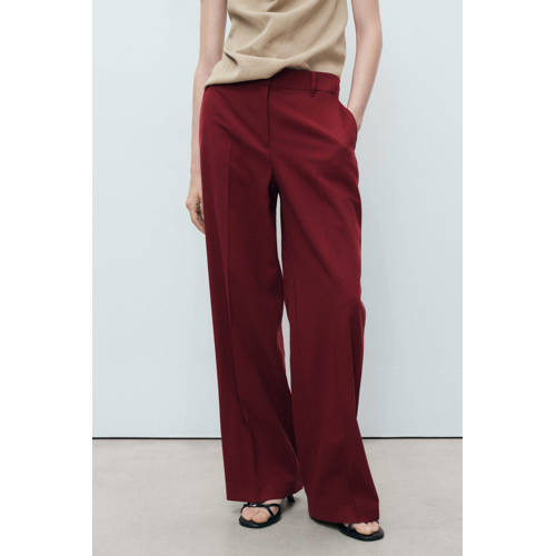 Mango straight regular waist pantalon afbeelding