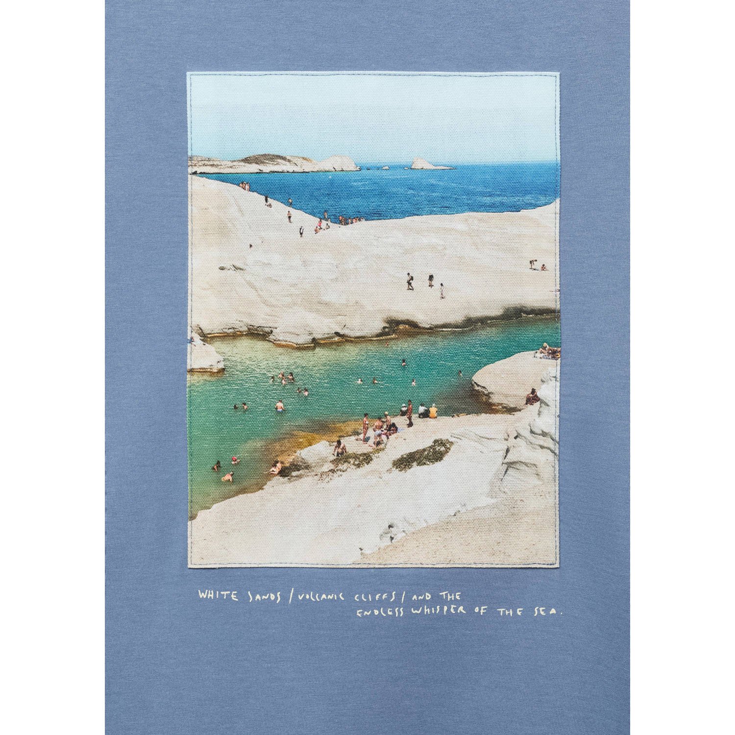 Mango Man T-shirt blauw