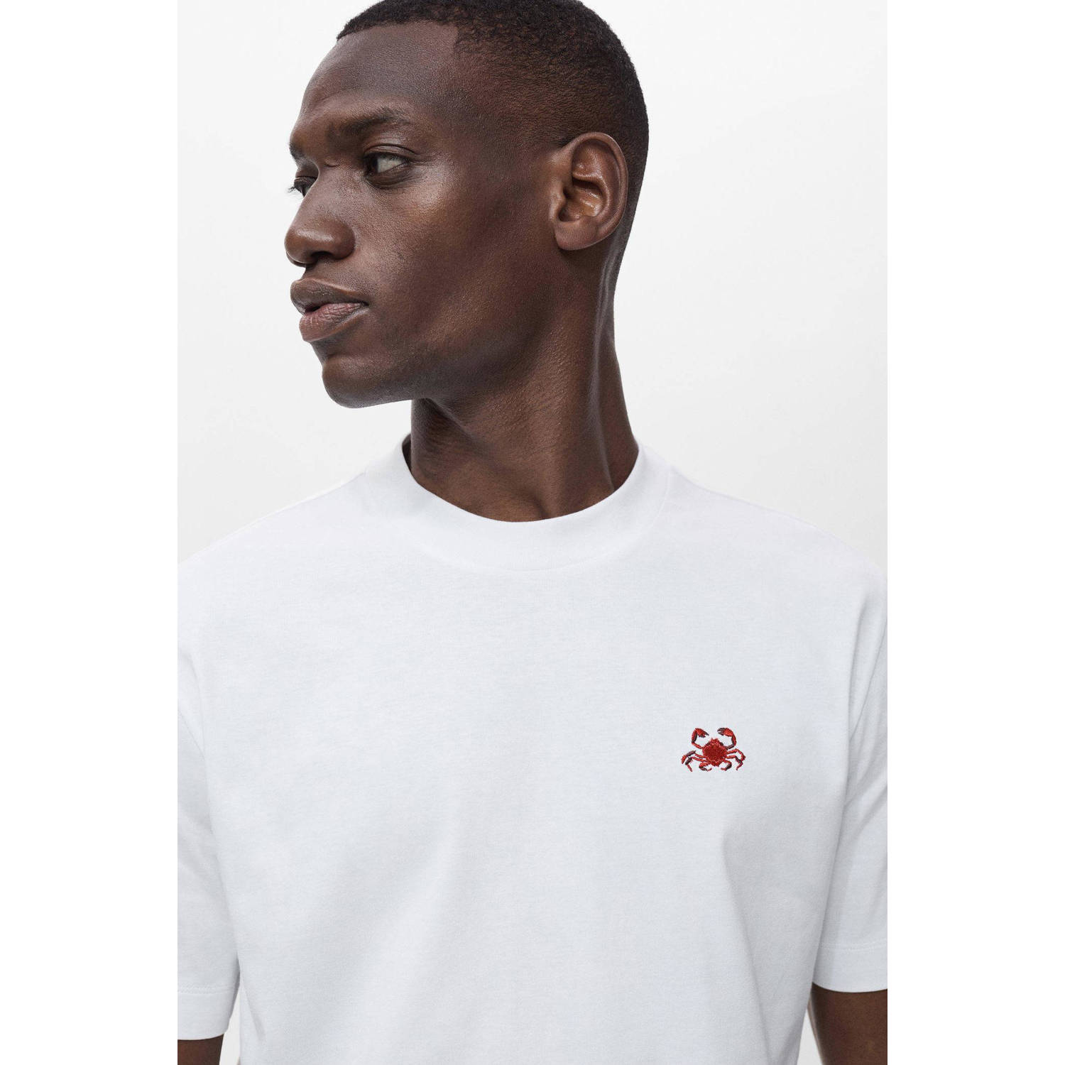 Mango Man T-shirt wit