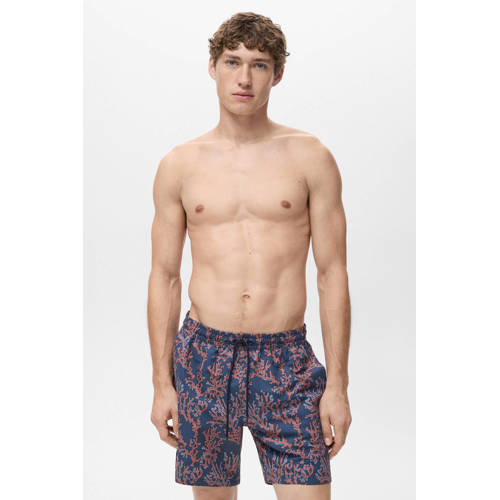 Mango Man zwemshort donkerblauw/rood afbeelding