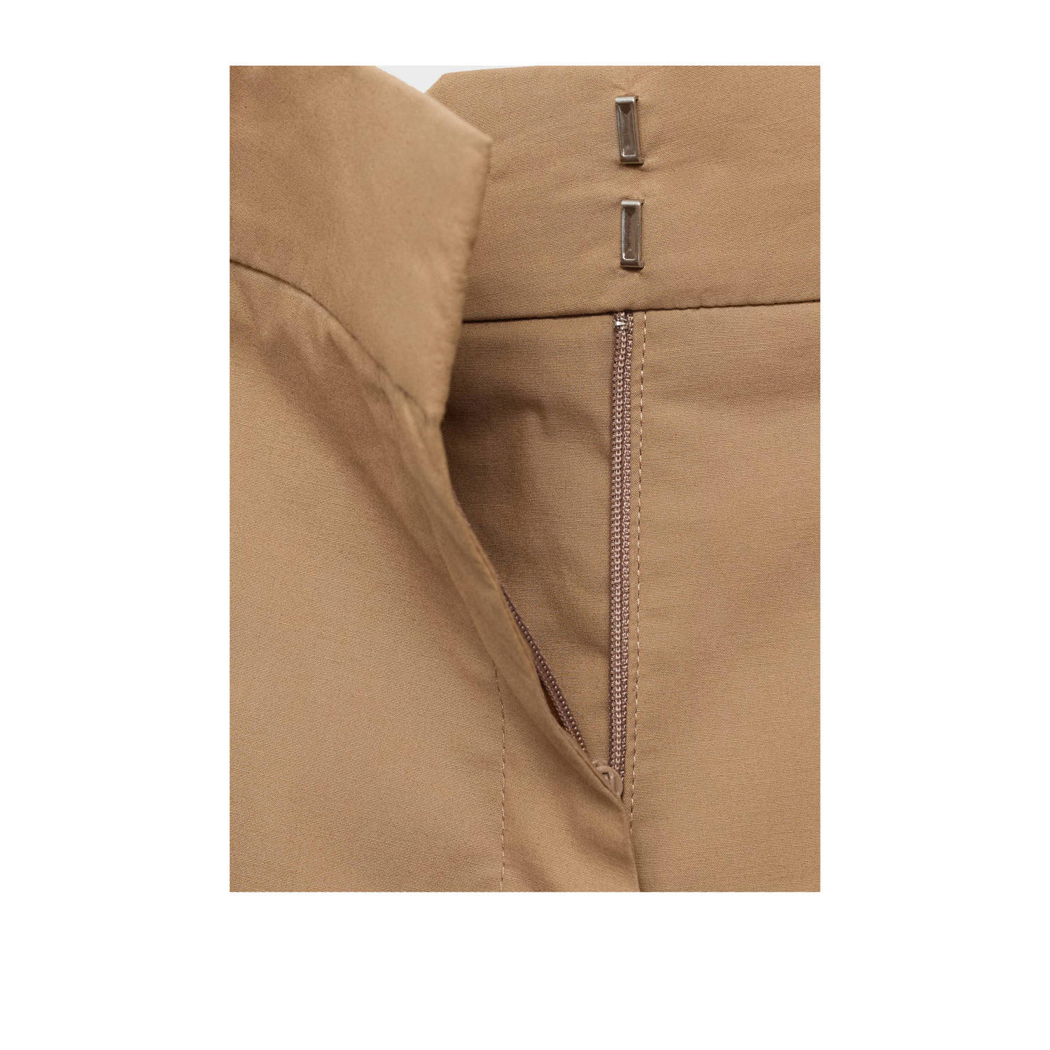 Mango wide leg regular waist pantalon camel