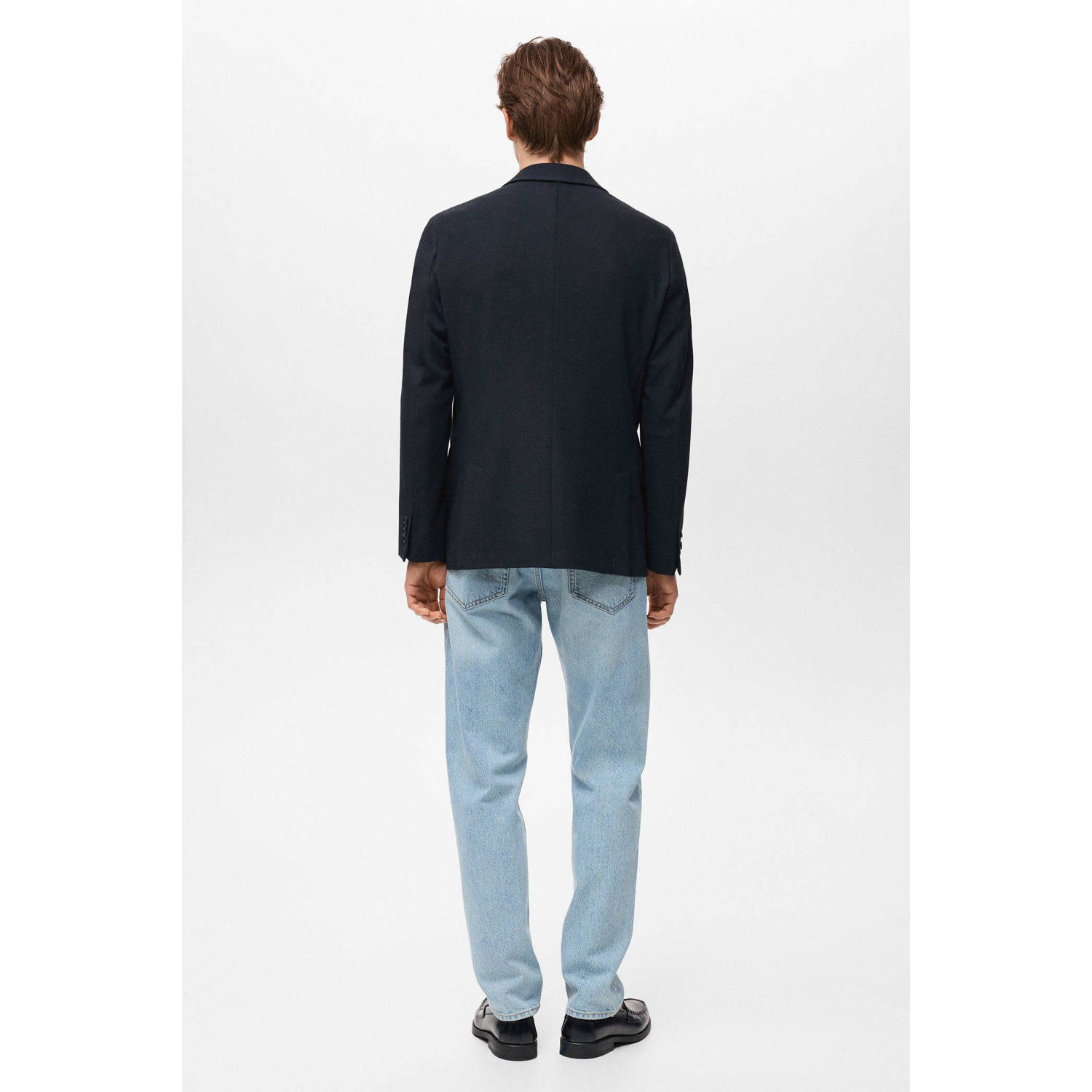 Mango Man colbert donkerblauw