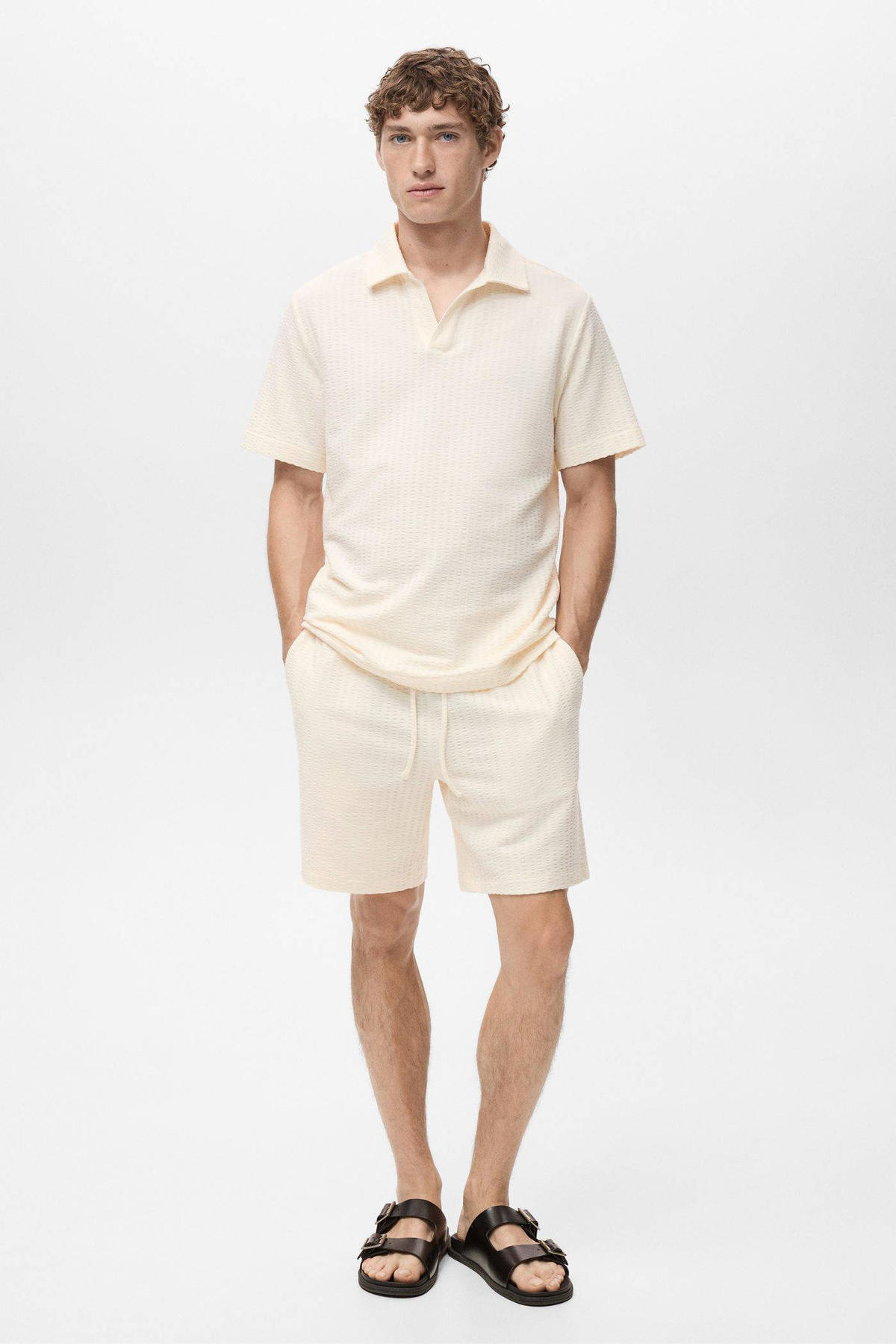 regular polo ecru