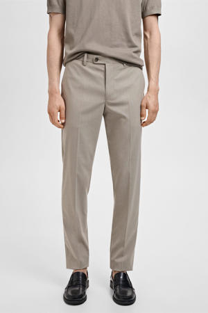 slim pantalon taupe