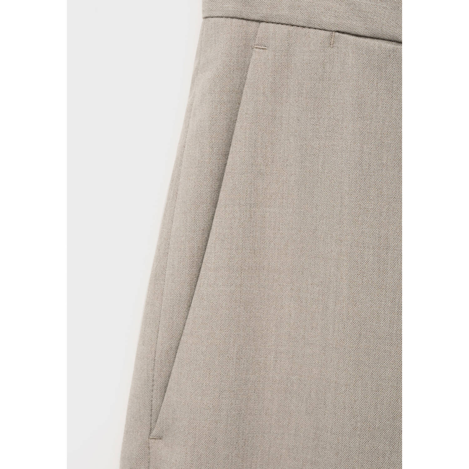 Mango Man slim pantalon taupe