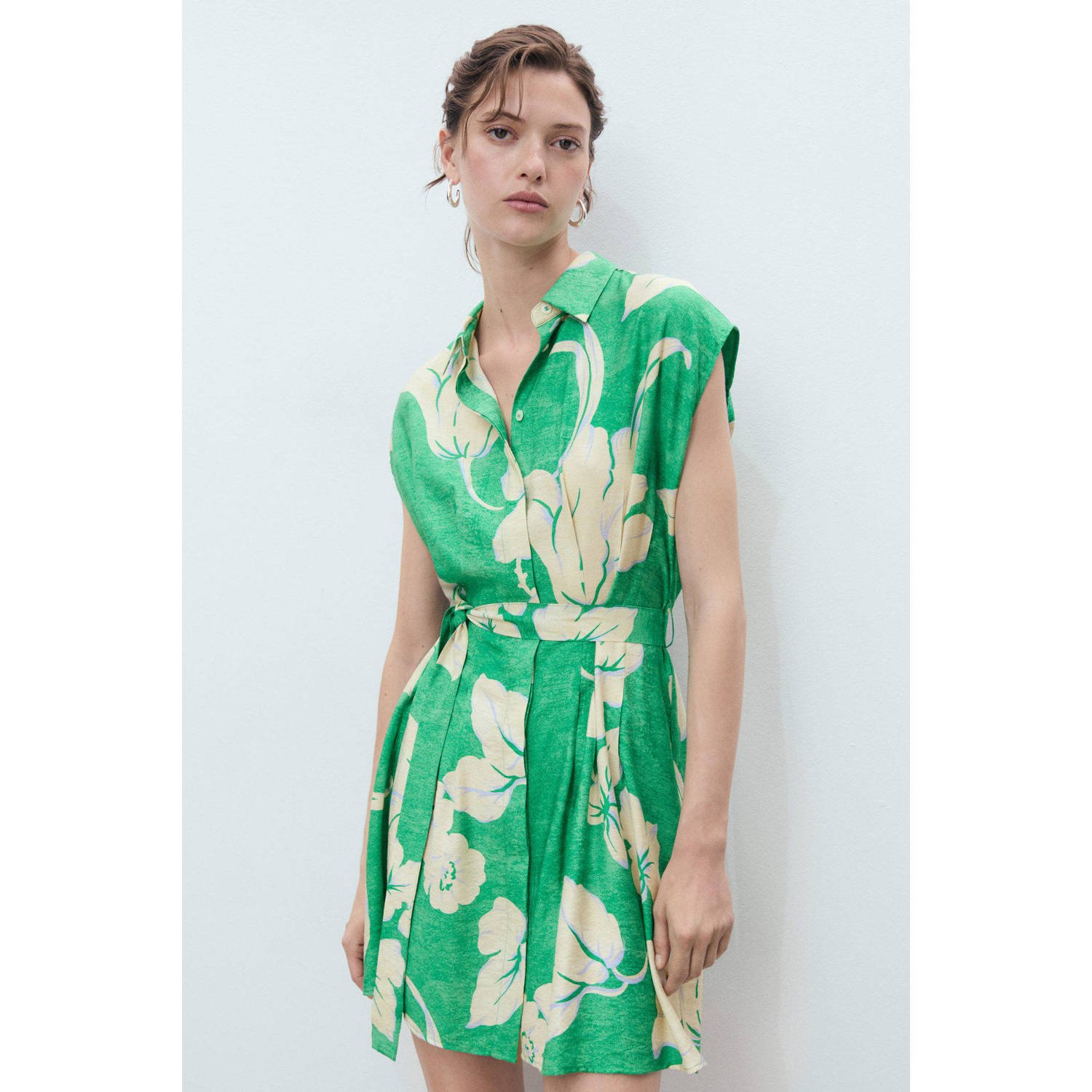 Mango blousejurk groen