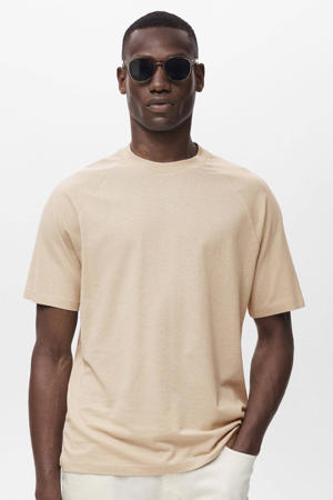 linnen T-shirt beige
