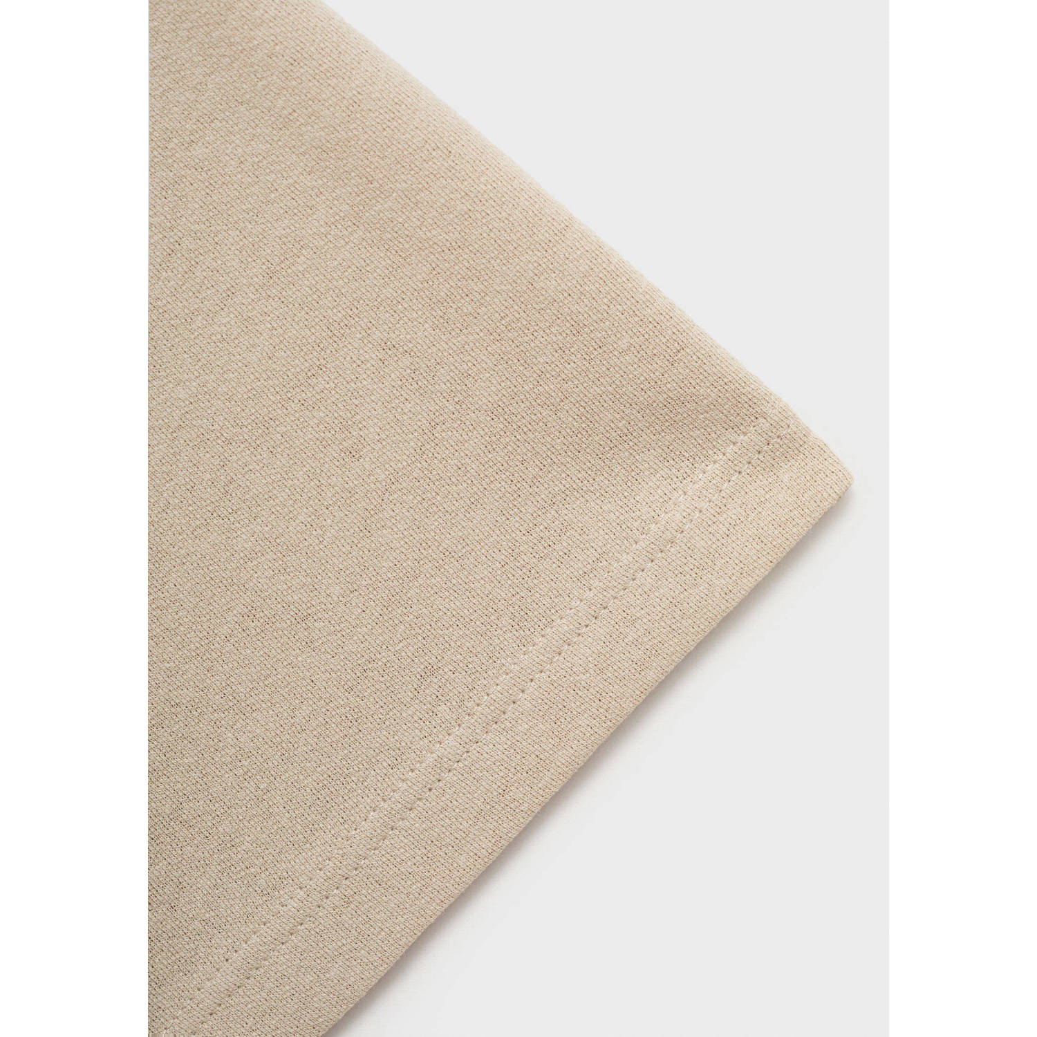Mango Man linnen T-shirt beige