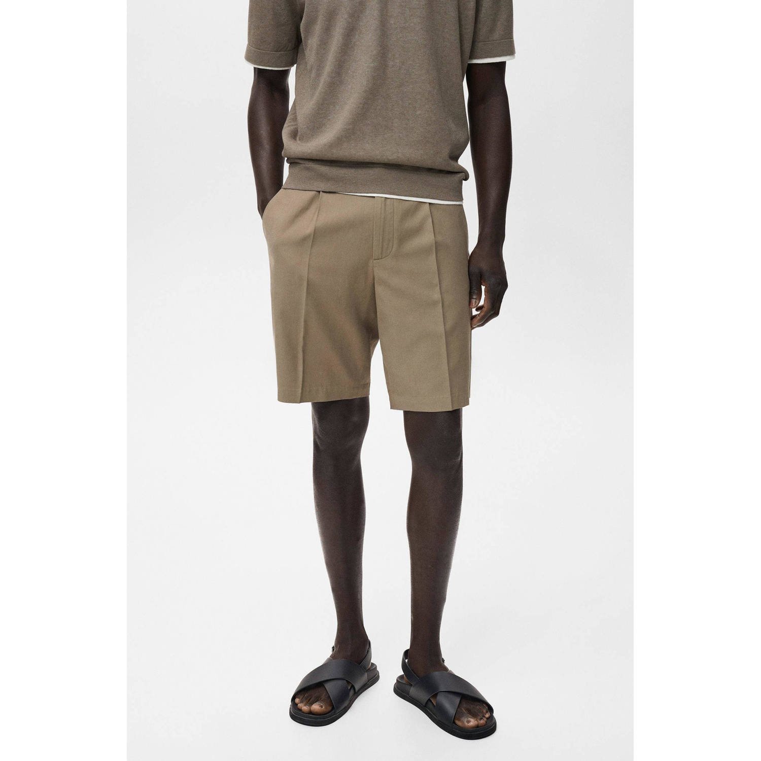 Mango Man regular chino short bruin