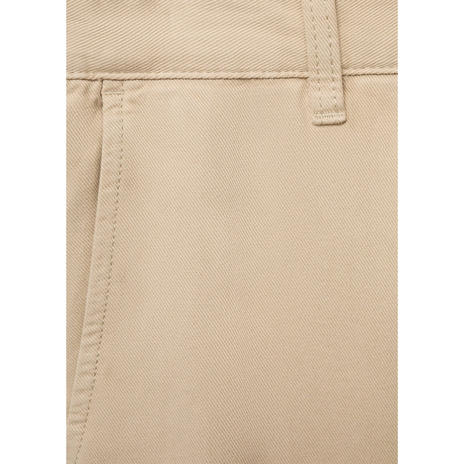 Mango Man linnen regular casual broek beige