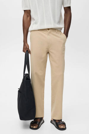 linnen regular casual broek beige