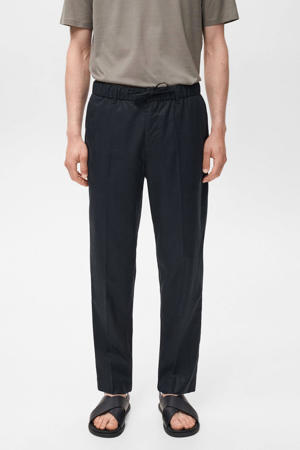 regular casual broek donkerblauw