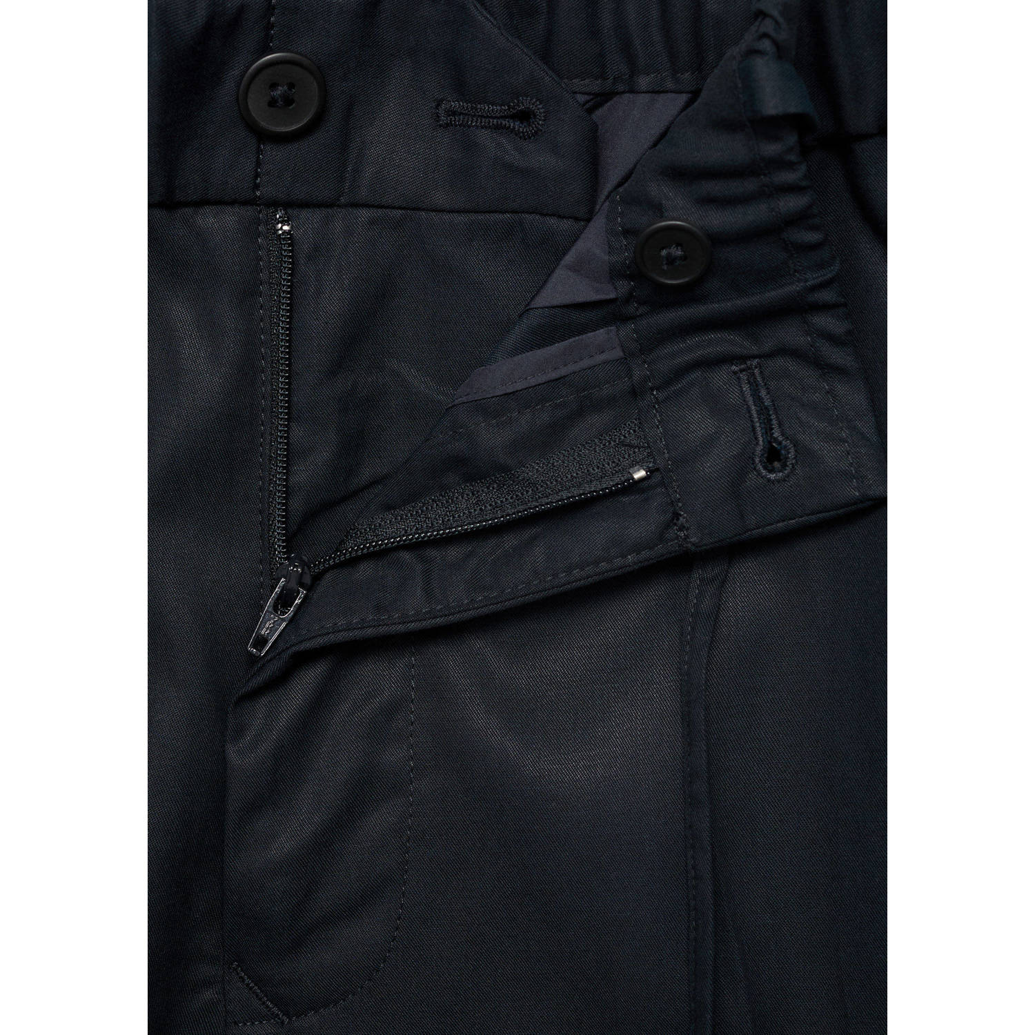 Mango Man regular casual broek donkerblauw