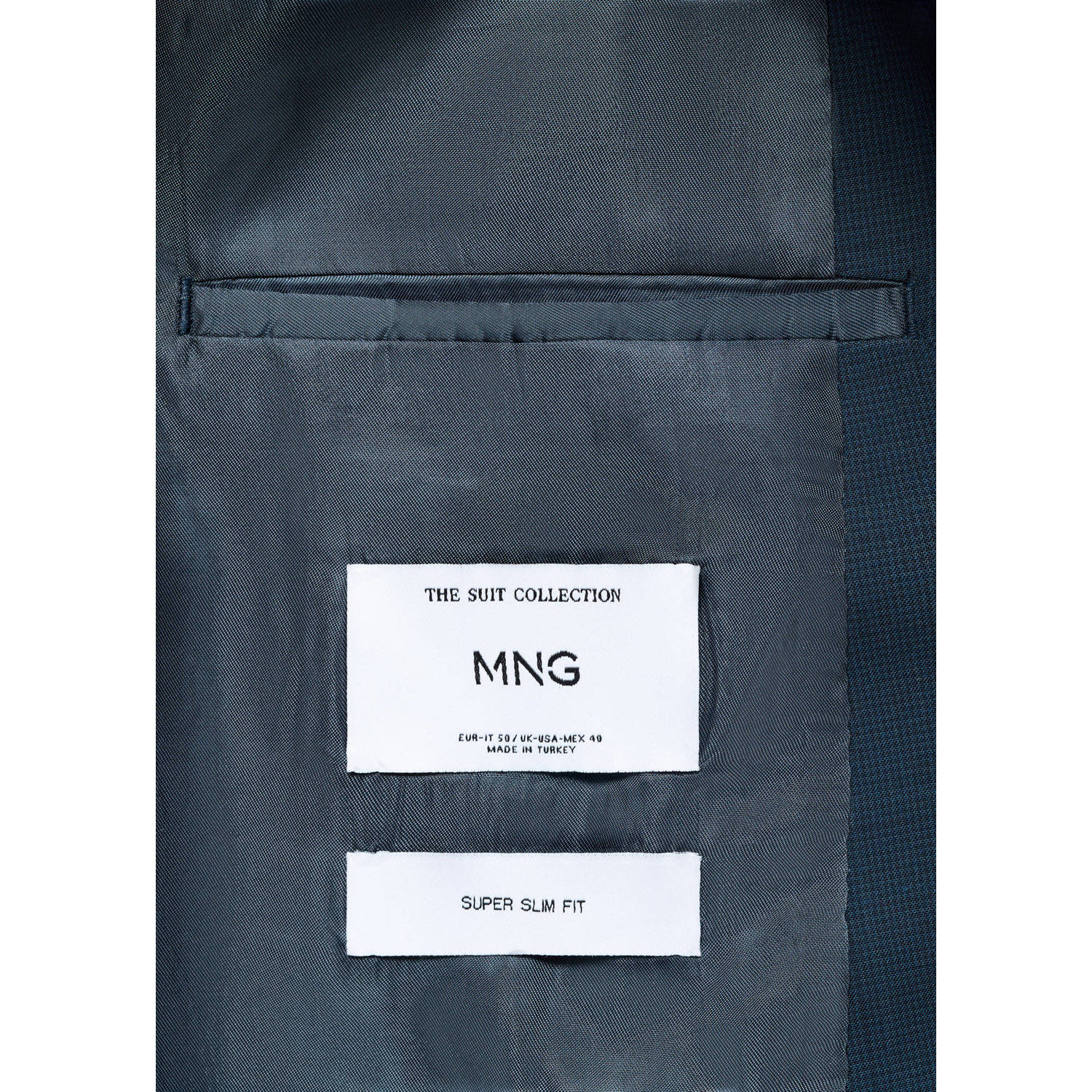 Mango Man colbert donkerblauw
