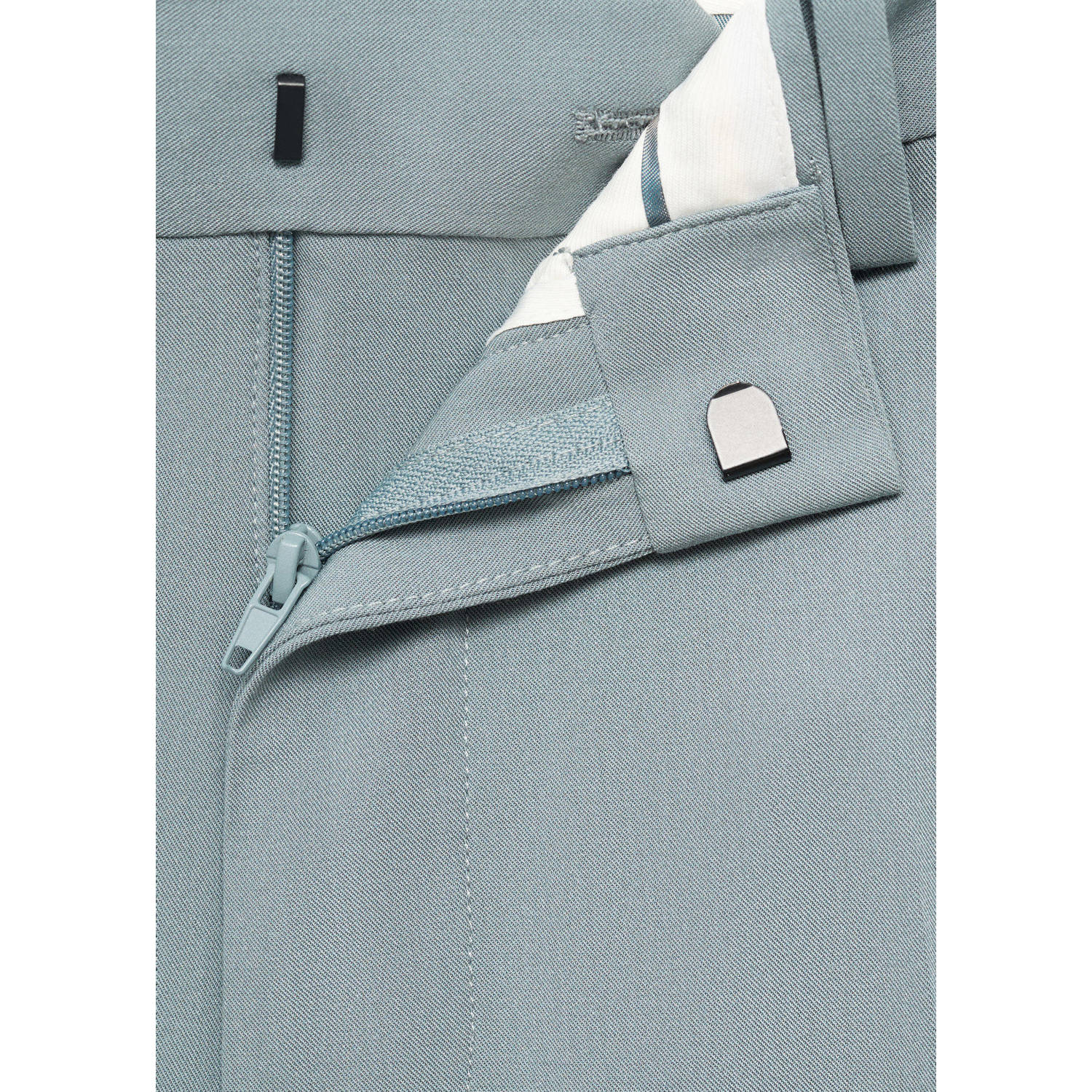 Mango Man slim pantalon turquoise