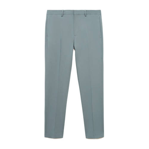 Mango Man slim pantalon turquoise afbeelding