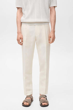 linnen slim pantalon ecru