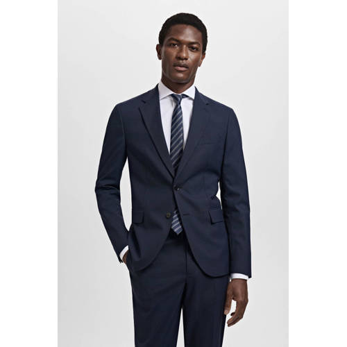 Mango Man colbert donkerblauw afbeelding