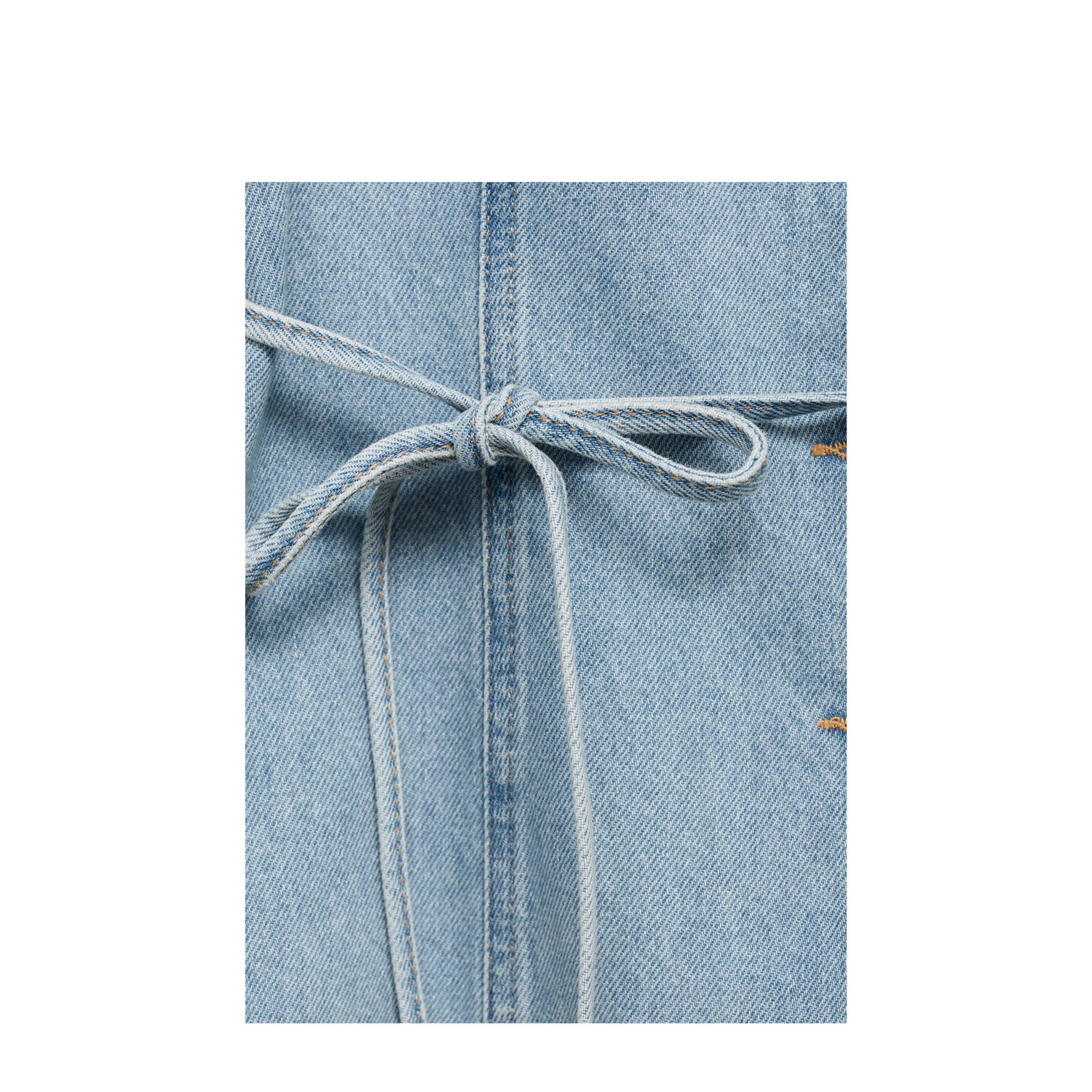 Mango denim gilet light blue denim