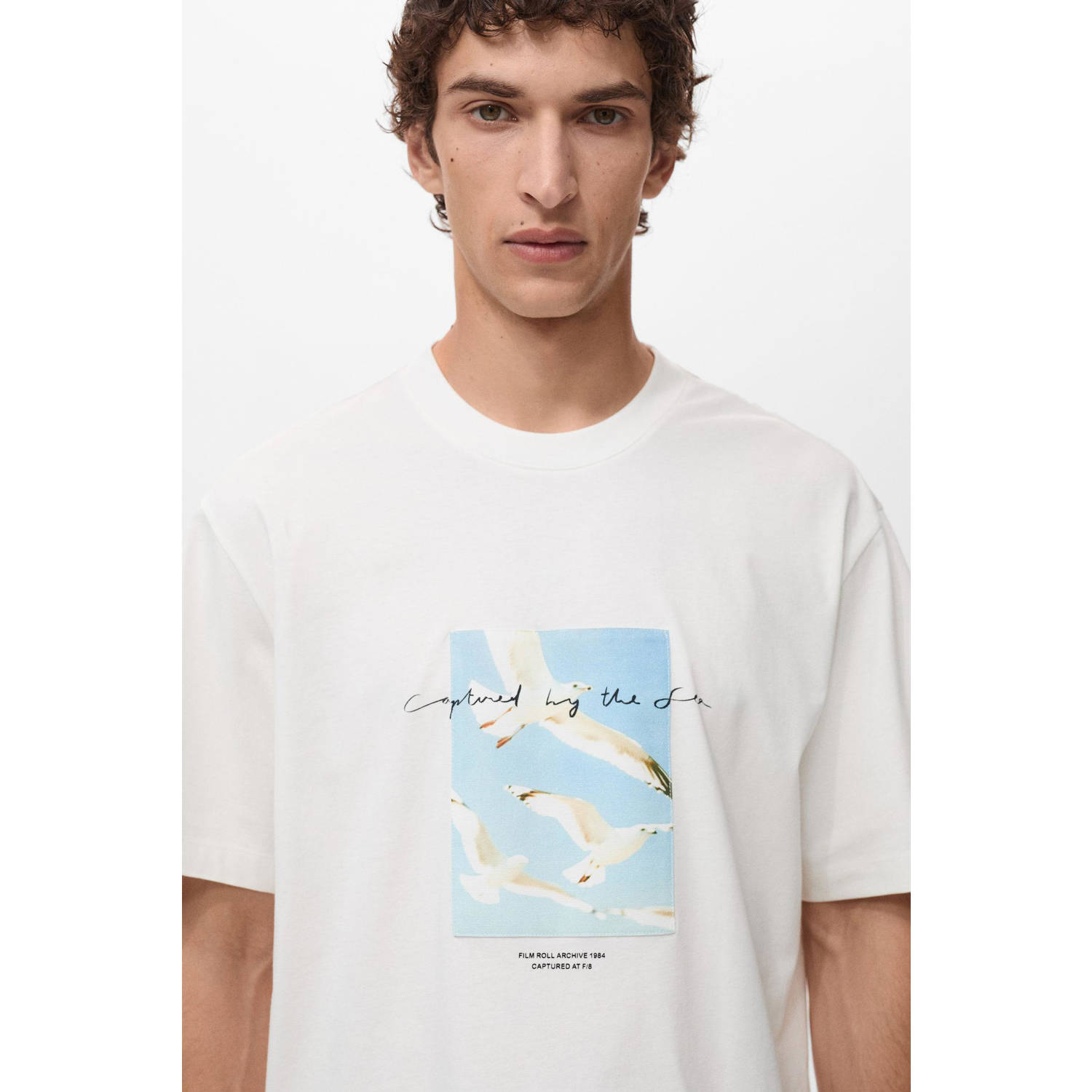 Mango Man T-shirt ecru