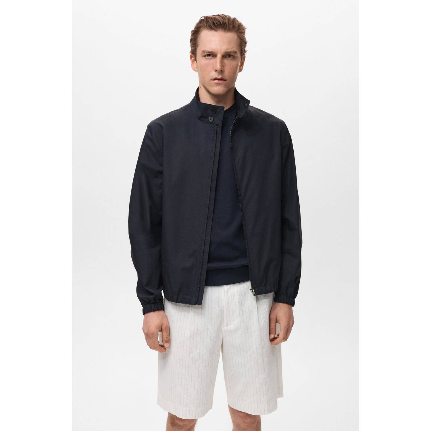 Mango Man bomberjack donkerblauw