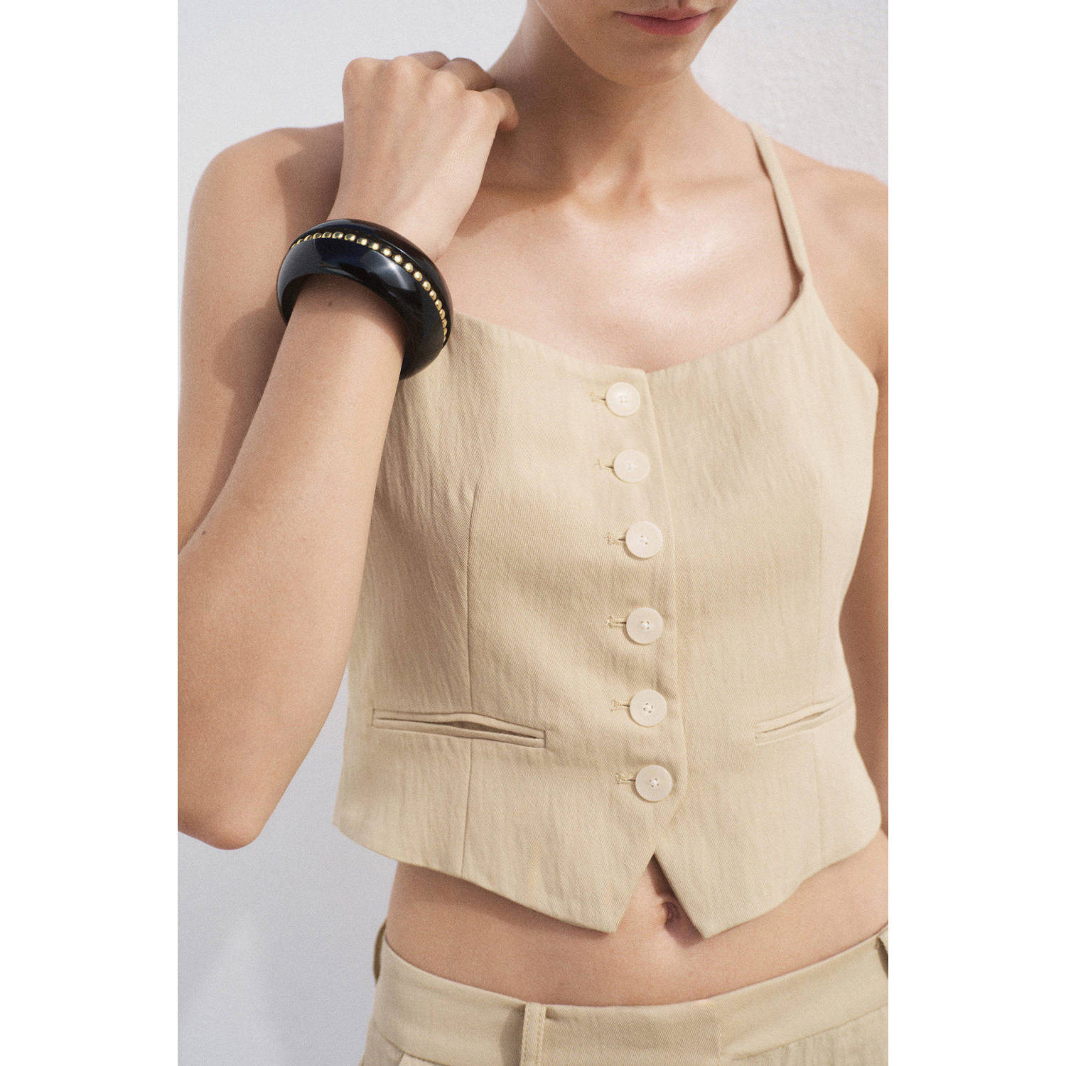 Mango gilet beige
