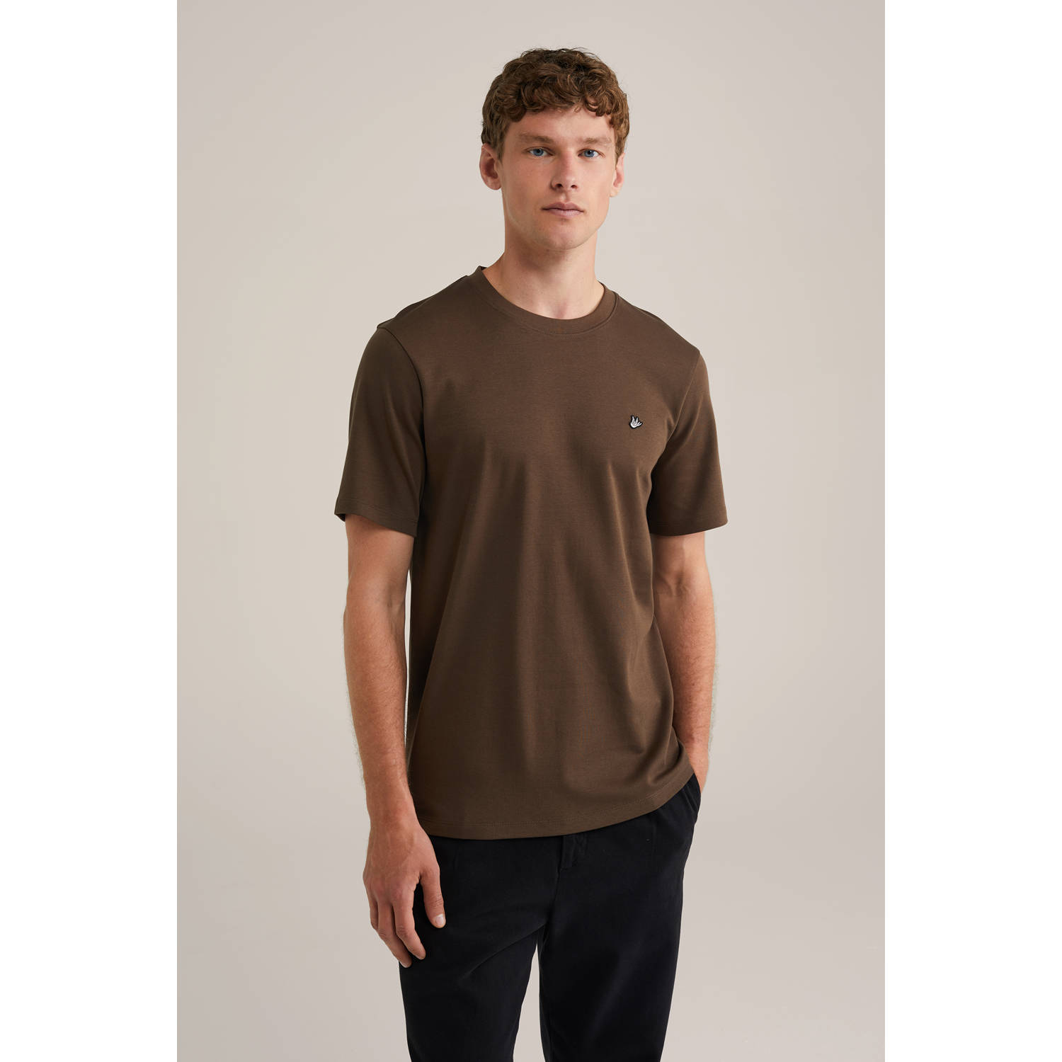 WE Fashion T-shirt bruin