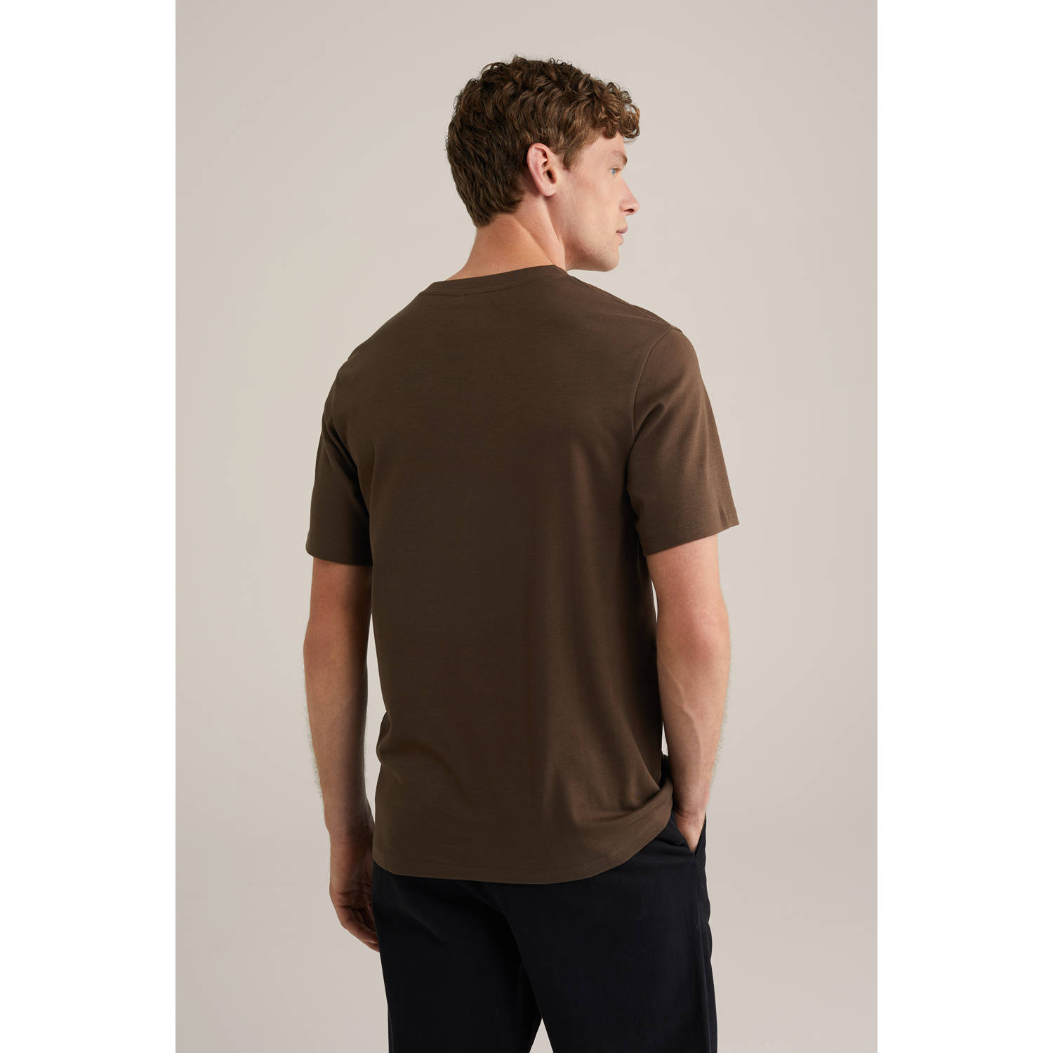 WE Fashion T-shirt bruin