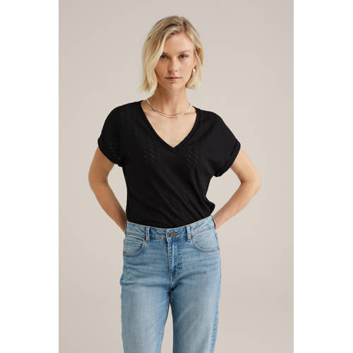 WE Fashion top zwart afbeelding